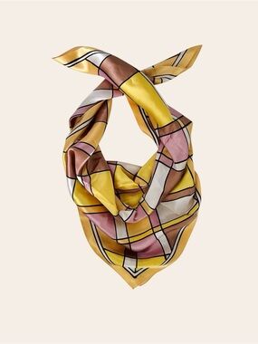 VINTAGE 60’s Satin Scarf Neapolitan Made in Italy